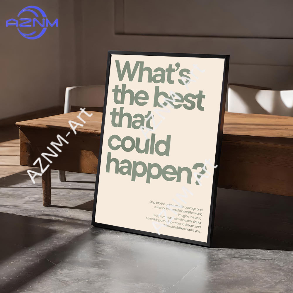 Home Office Room Inspiration - Kutipan Motivasi Minimalis Poster Seni Disiplin