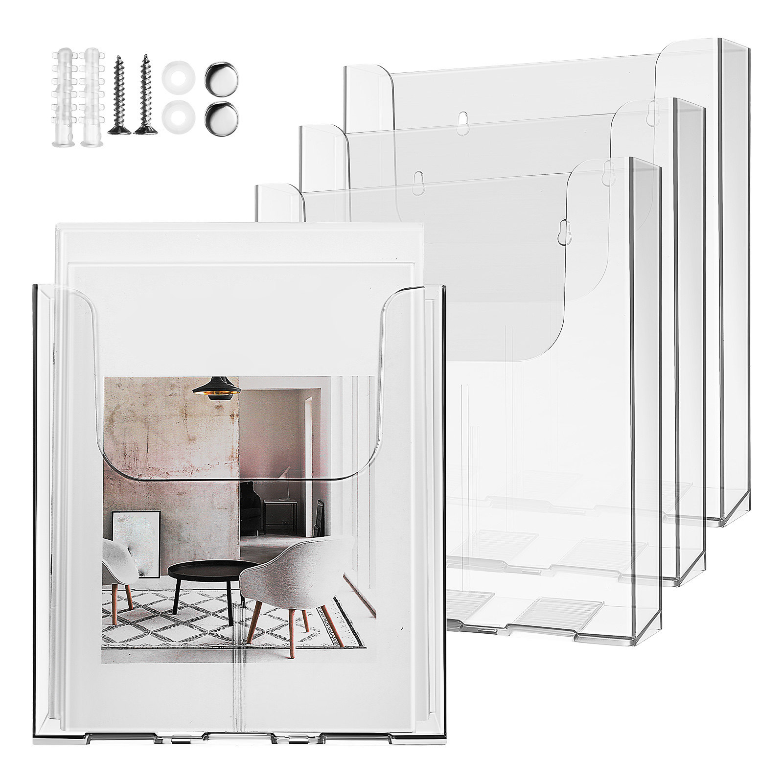 Document Holder Stand - 4 Buah Rak Dokumen Akrilik yang