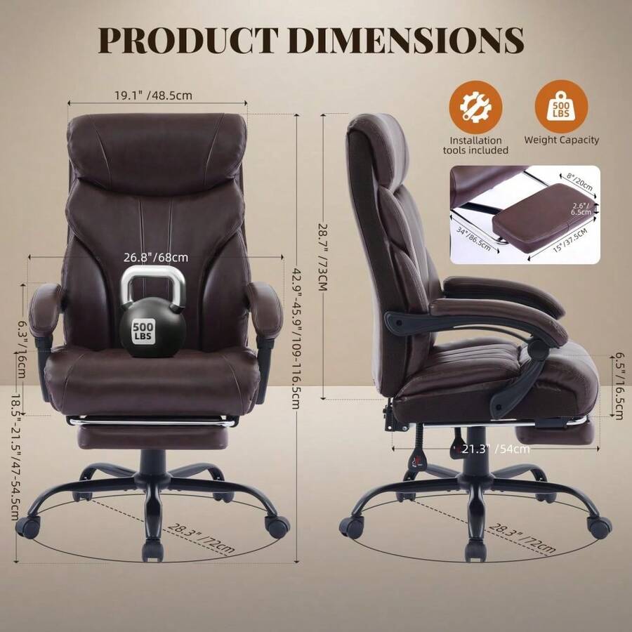 Ergonomic Office Chair - Kursi Kantor, Kursi Komputer dengan Sandaran