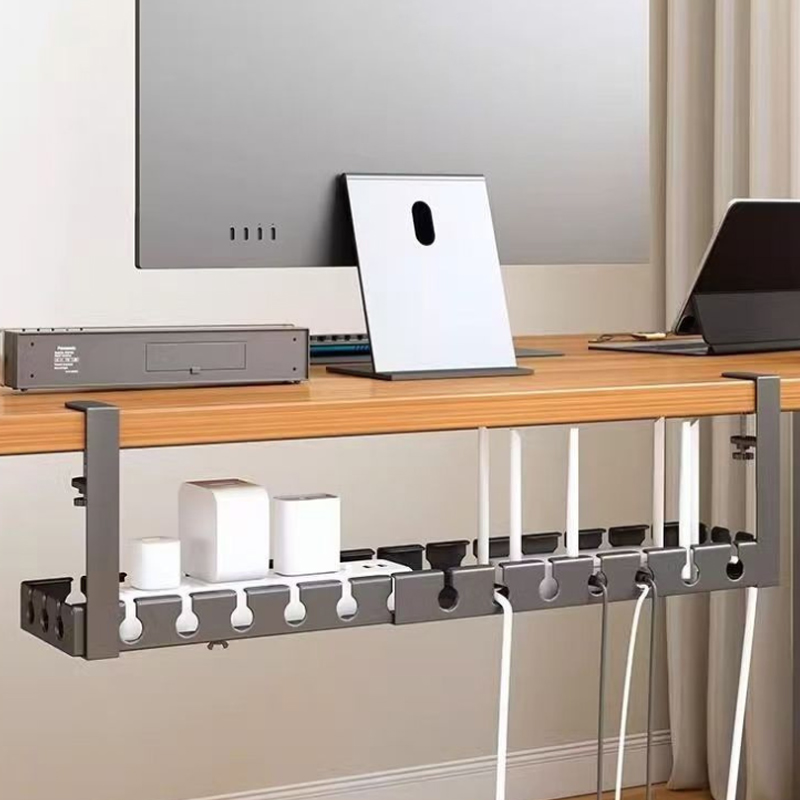 Home Office Work Table - Pengatur Kabel Bawah Meja Rak Penyimpanan