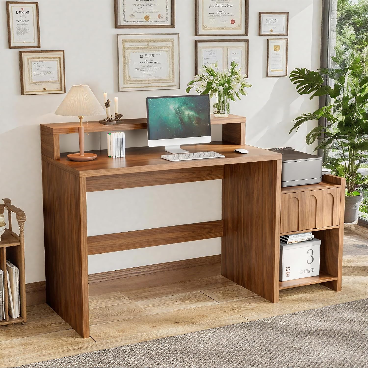 Home Office Work Table - Meja Kerja Eksekutif 60 Inci dengan