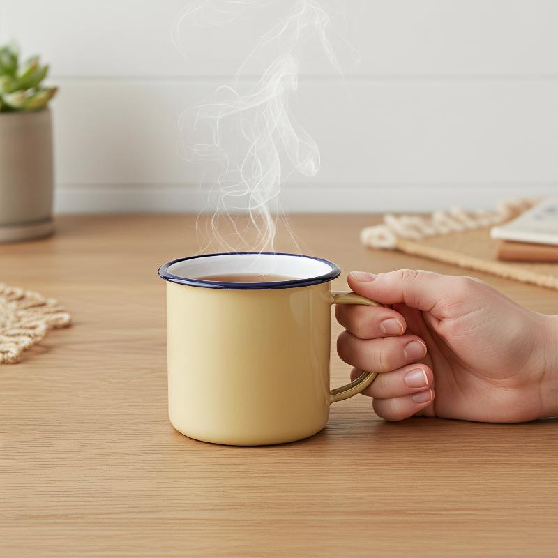 Home Office Logo - Mug Minum Enamel Tahan Lama dengan