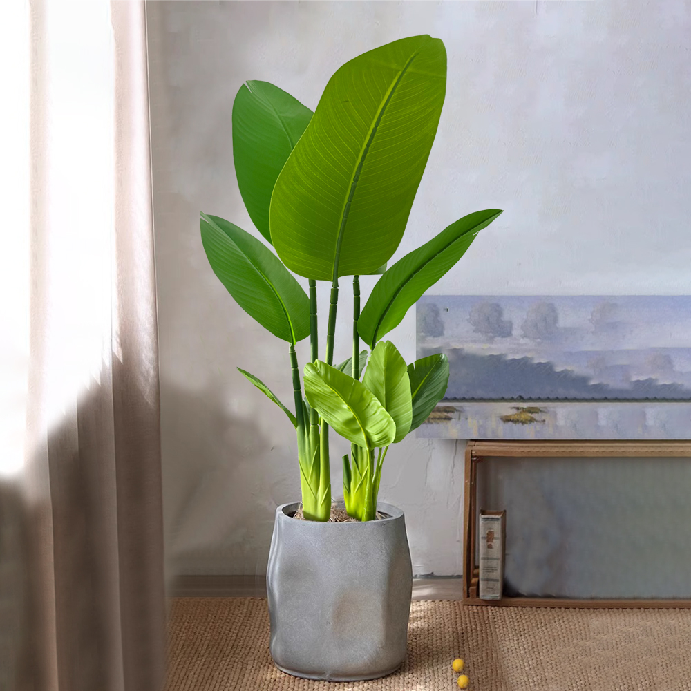 Home Office Layout - 37/77cm Tanaman Palsu Pohon Pisang Buatan