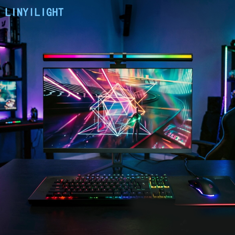 Lampu LED RGB 60/80Cm Lampu Mo - Home Office Work Table ulasan dan harga