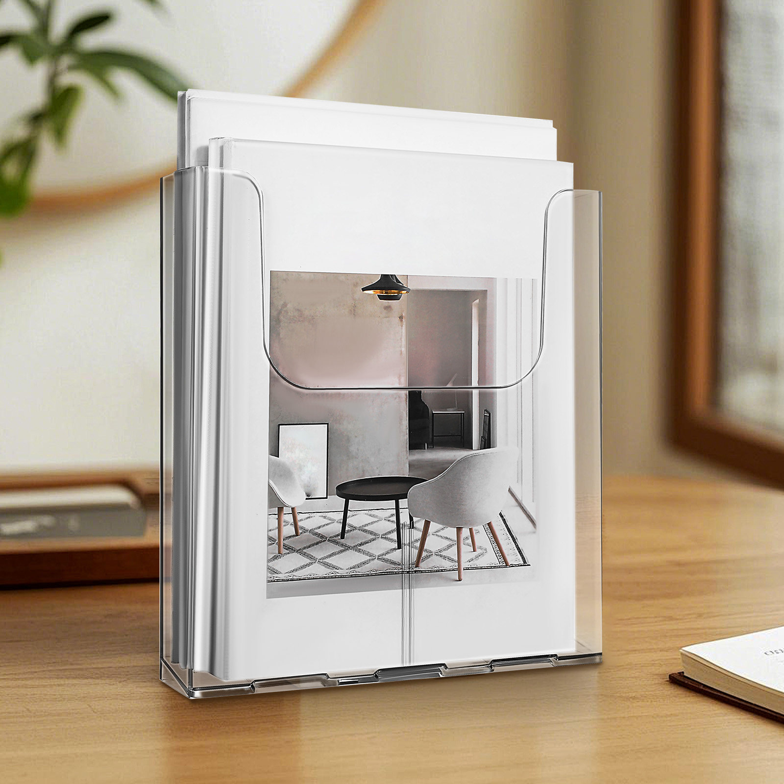 4 Buah Rak Dokumen Akrilik yan - Document Holder Stand ulasan dan harga