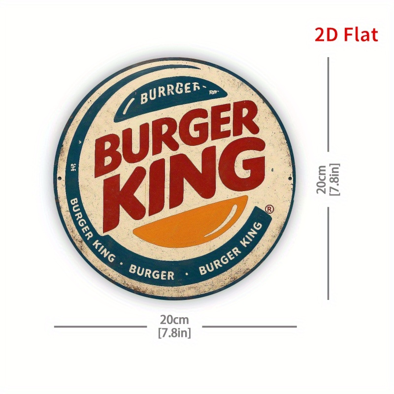 Logo kayu retro Burger King -  - Home Office Logo ulasan dan harga