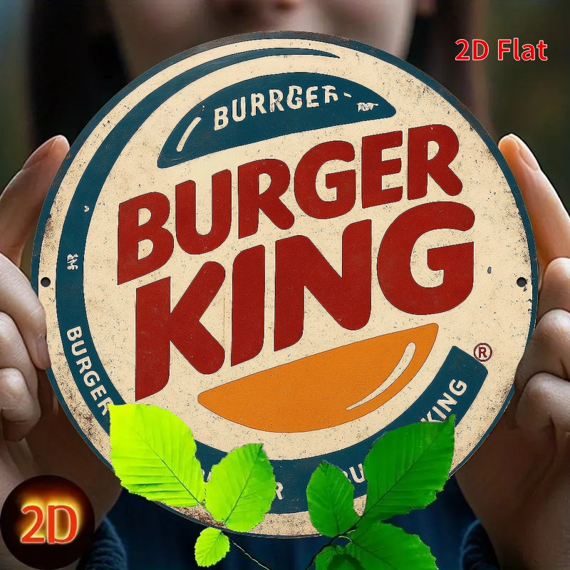 Logo kayu retro Burger King -  - Home Office Logo ulasan dan harga