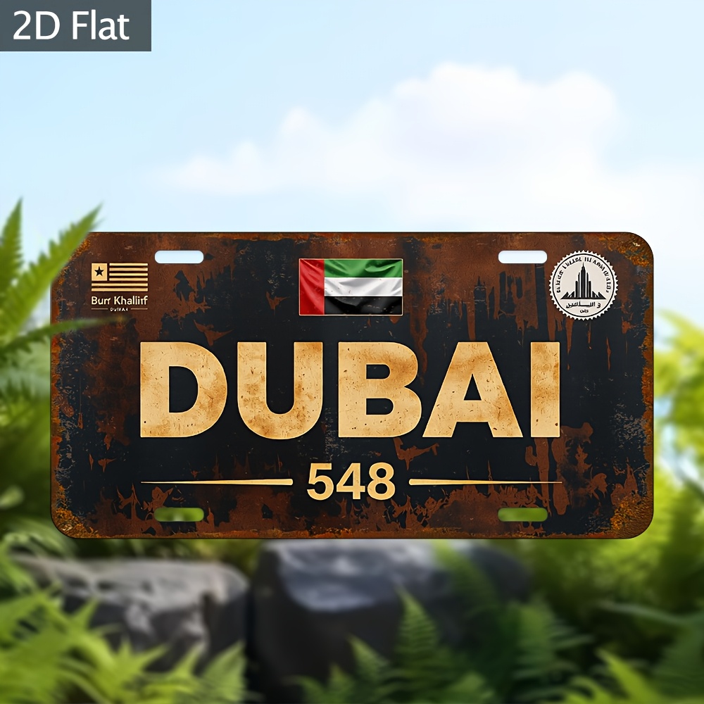 Seni Dinding Plat Nomor Indust - Home Office Dubai ulasan dan harga
