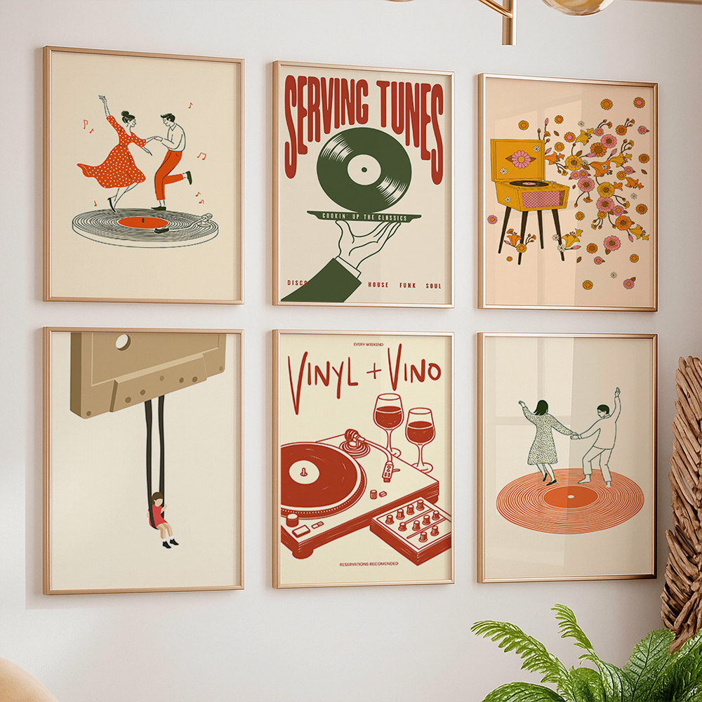 1 Buah Poster Kanvas Musik Ant - Home Office Or ulasan dan harga