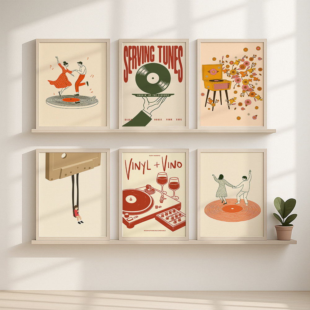 1 Buah Poster Kanvas Musik Ant - Home Office Or ulasan dan harga