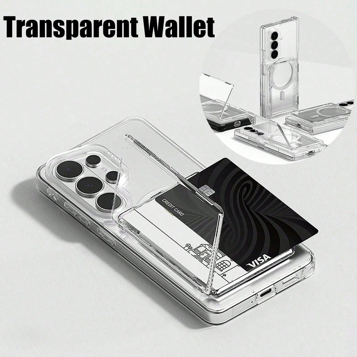 1 buah Dompet Kartu Transparan - Document Holder Stand ulasan dan harga