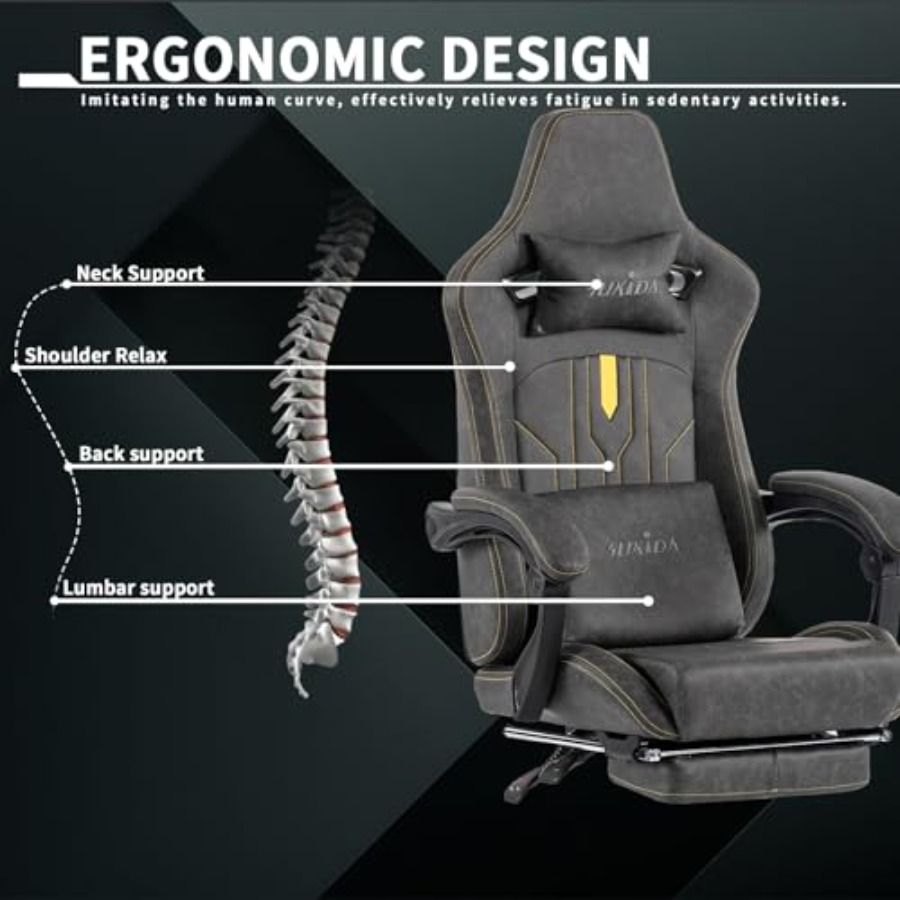 Kursi gaming dengan sandaran k - Ergonomic Office Chair ulasan dan harga