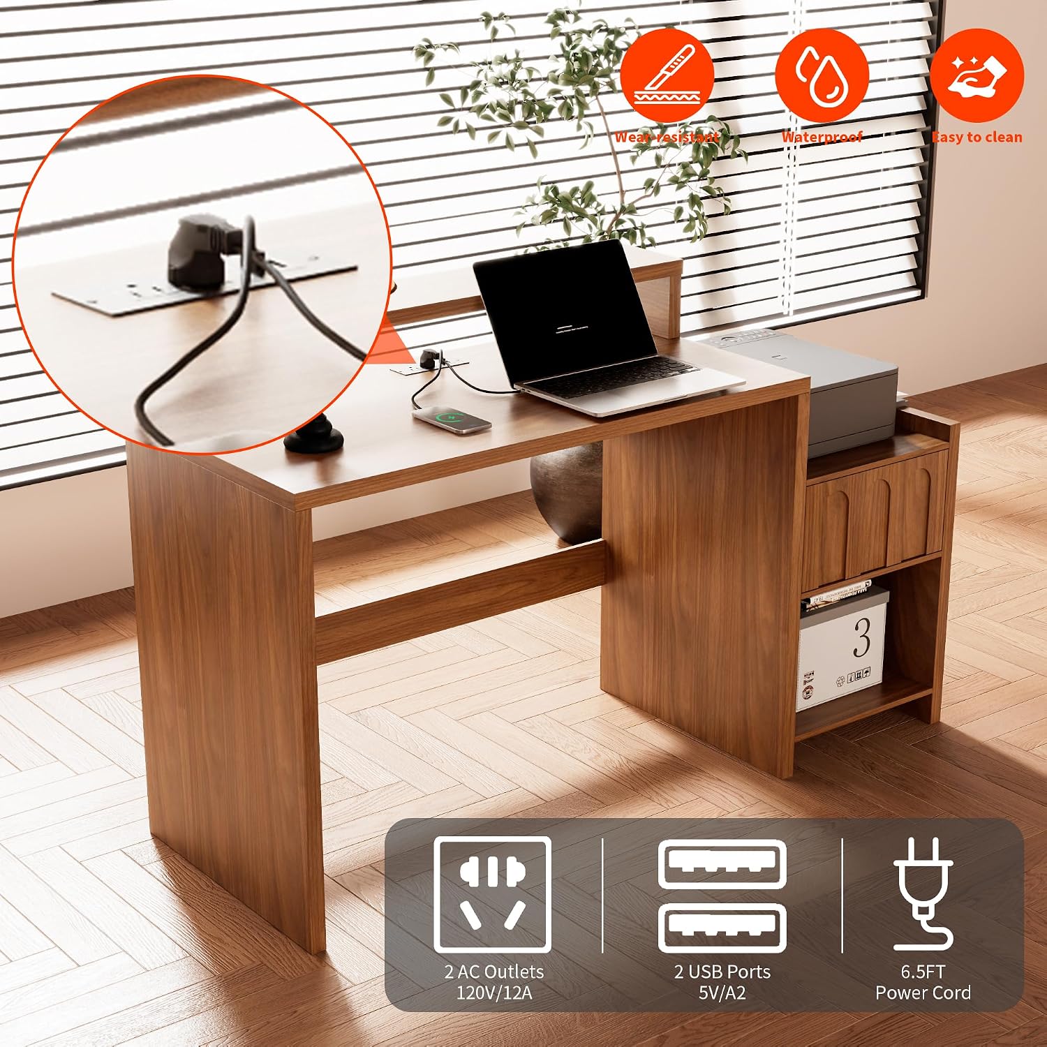 Meja Kerja Eksekutif 60 Inci d - Home Office Work Table ulasan dan harga