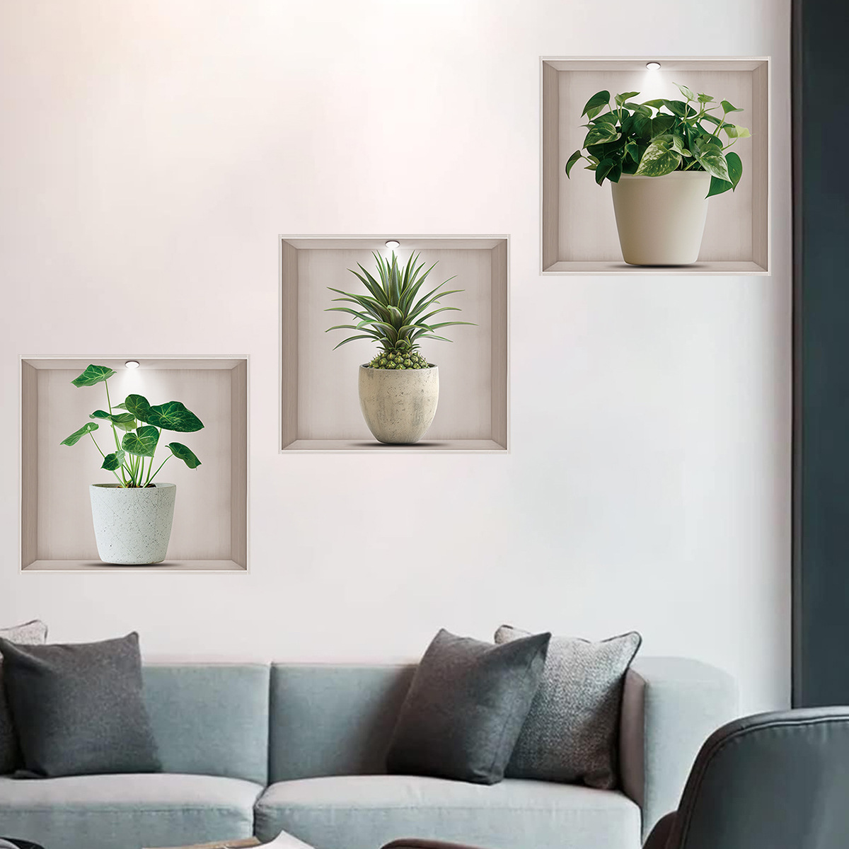 Pot Bunga, Tanaman Hijau, Stik - Home Office Layout ulasan dan harga