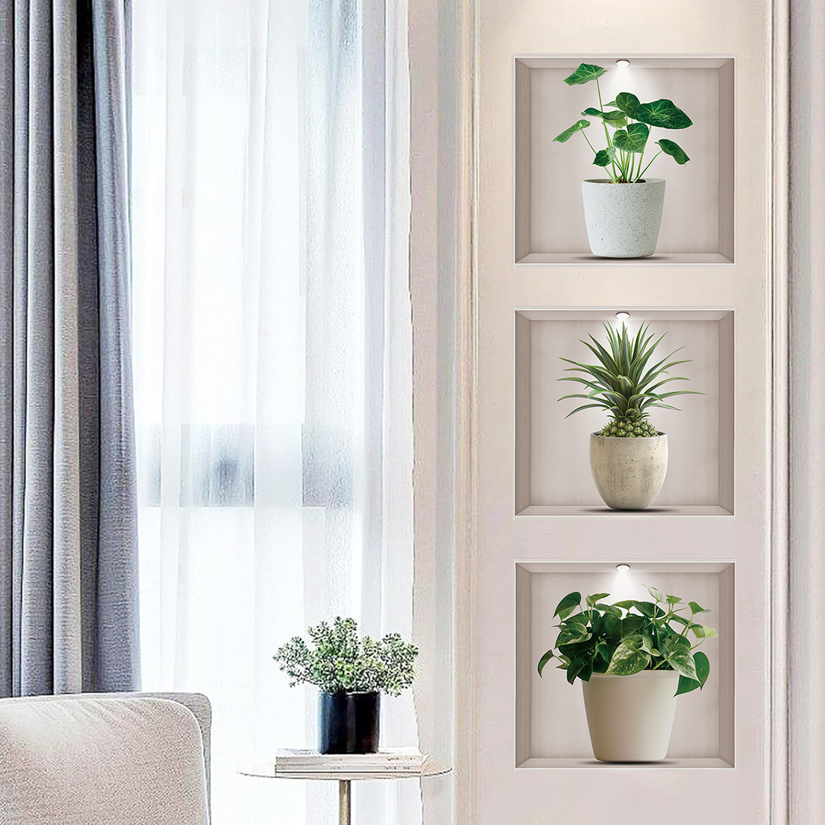 Pot Bunga, Tanaman Hijau, Stik - Home Office Layout ulasan dan harga