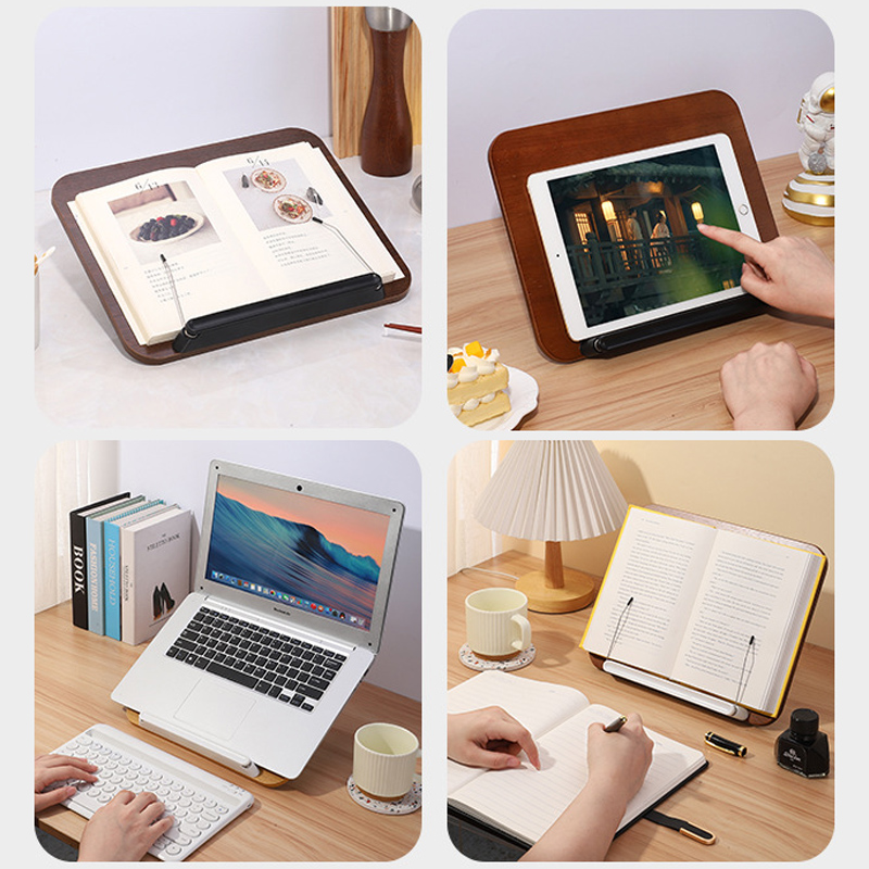 Penyangga Buku Kayu dengan Pen - Document Holder Stand ulasan dan harga